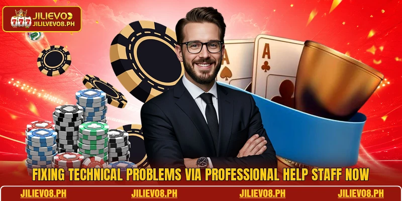 Fixing technical problems via professional help staff now