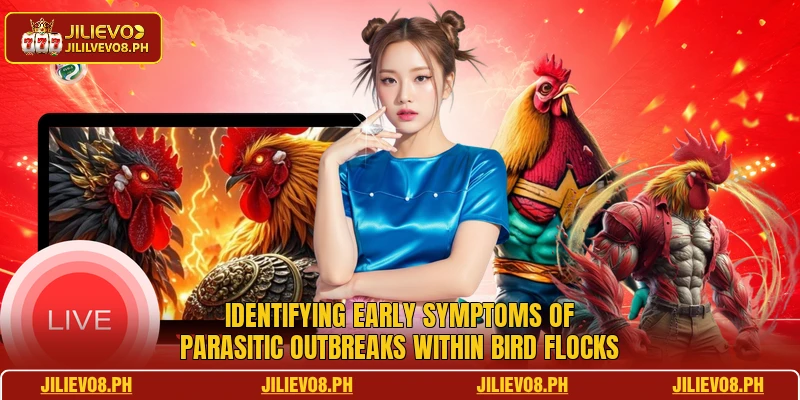 Identifying early symptoms of parasitic outbreaks within bird flocks