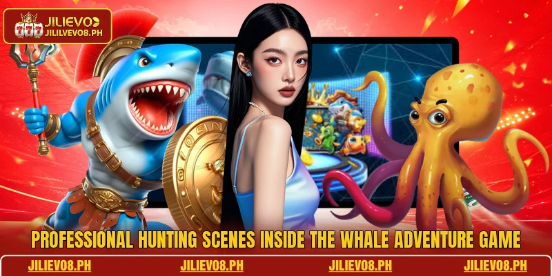 Professional hunting scenes inside the Whale Adventure game