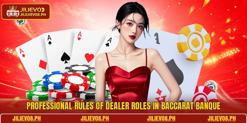 Professional rules of dealer roles in Baccarat Banque
