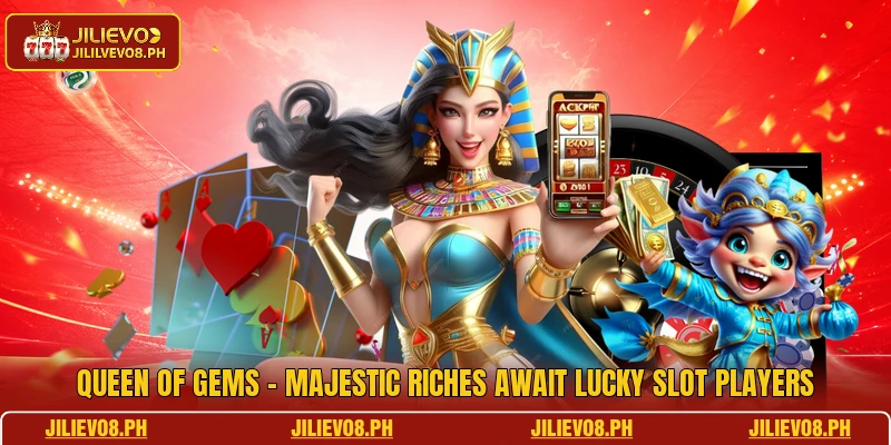 Queen Of Gems - Majestic Riches Await Lucky Slot Players