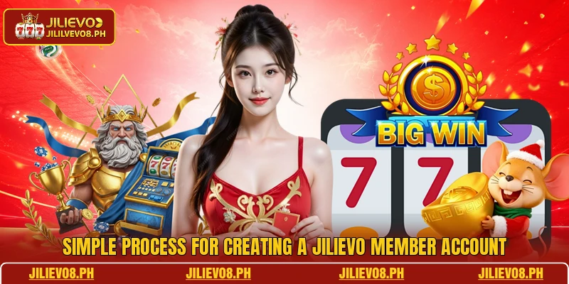 Simple process for creating a JILIEVO member account