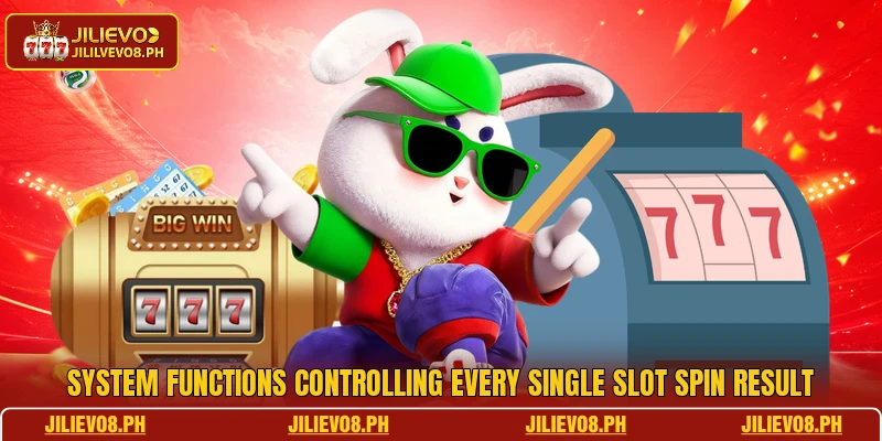 System functions controlling every single slot spin result