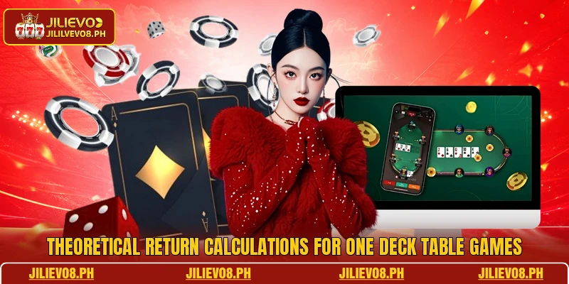 Theoretical return calculations for one deck table games